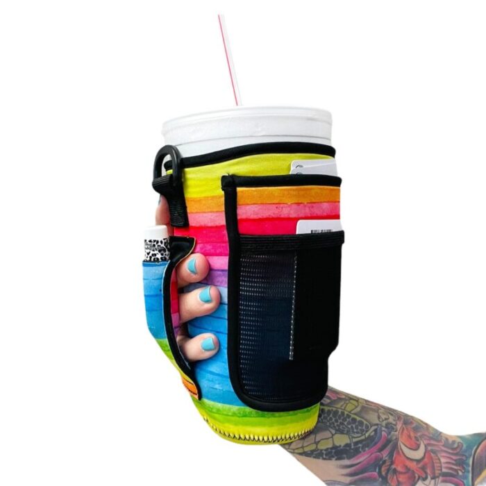 rainbow 30 40oz tumbler handler with carrying strapdrink handlers 768644