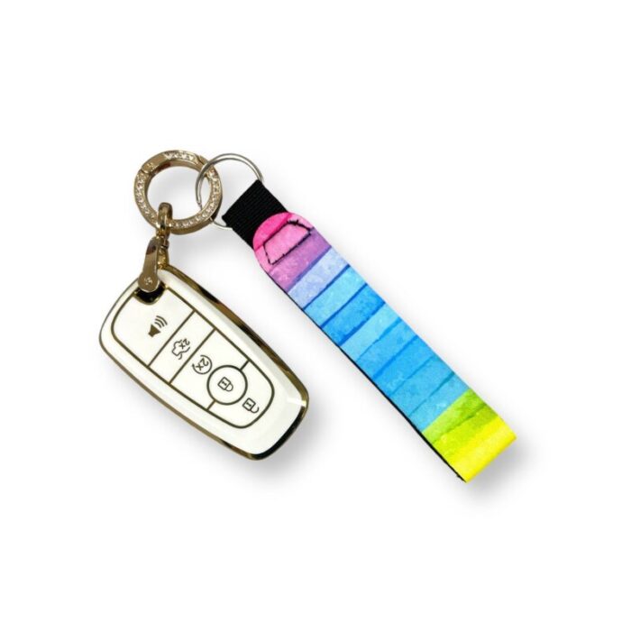 rainbow wristlet keychaindrink handlers 714993