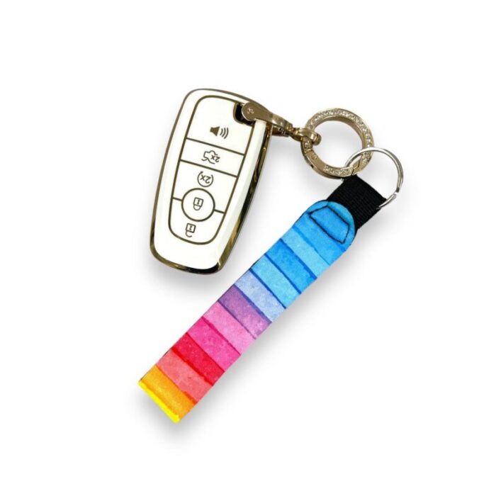 rainbow wristlet keychaindrink handlers 812205