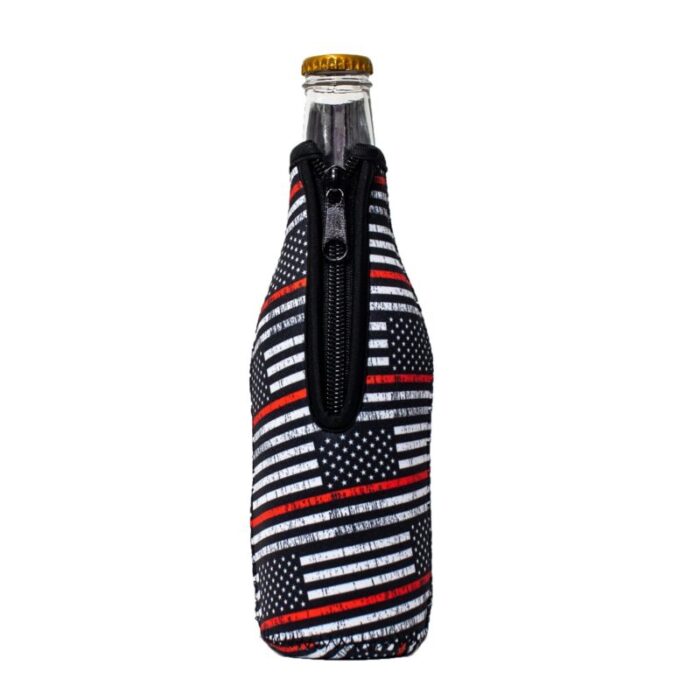 red line 12oz bottleneck sleevedrink handlers 158300