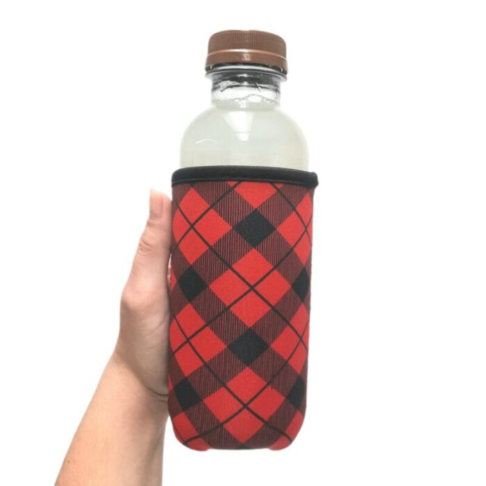 red plaid w leopard 16oz can handlerdrink handlers 499375