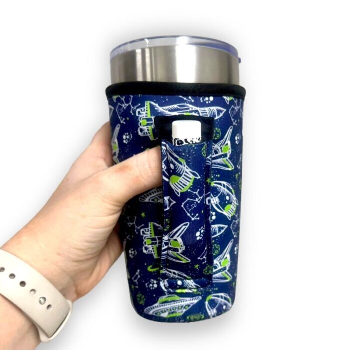 rocket ships 20oz large coffee tea tumbler handlerdrink handlers 360129