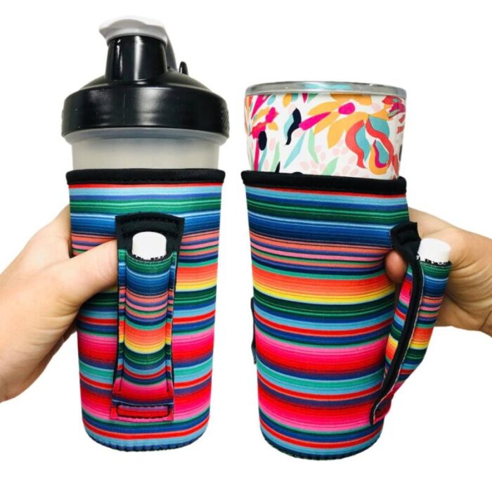 serape 20oz large coffee tea tumbler handlerdrink handlers 341501