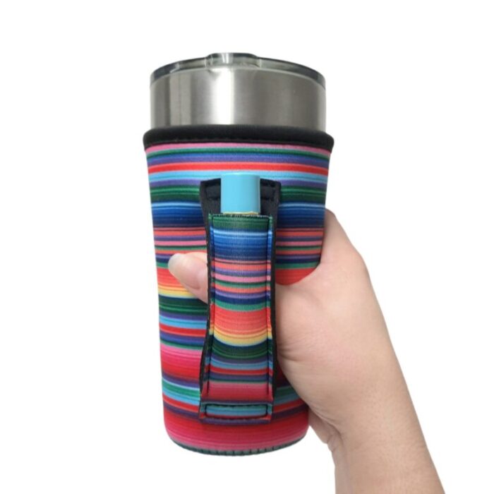 serape 20oz large coffee tea tumbler handlerdrink handlers 868106