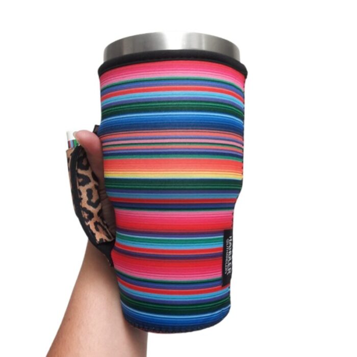 serape w leopard 30oz tumbler handlerdrink handlers 167662