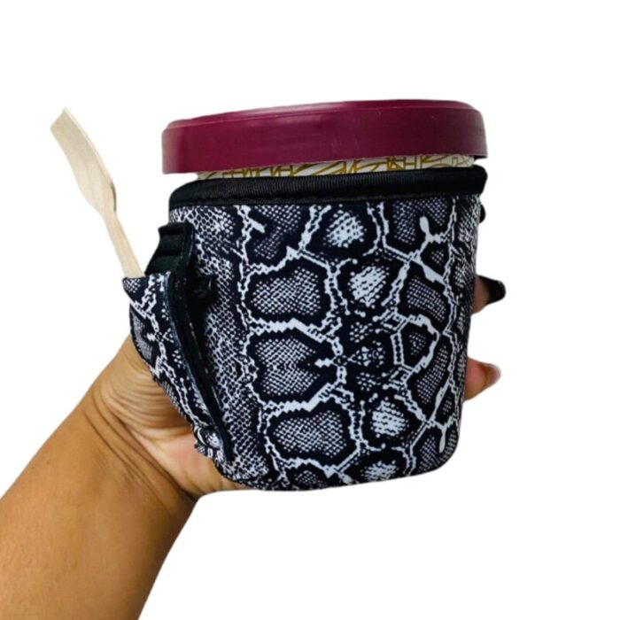 snakeskin pint size ice cream handlerdrink handlers 600507