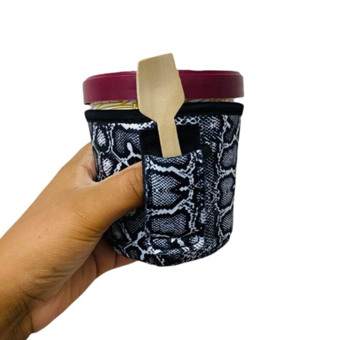 snakeskin pint size ice cream handlerdrink handlers 998505