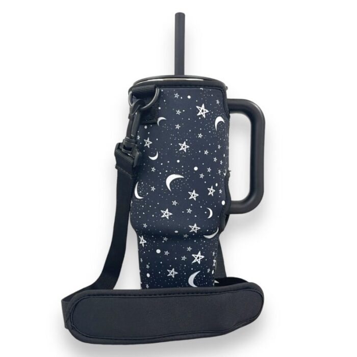 stars moons 40oz tumbler with handle sleevedrink handlers 426346