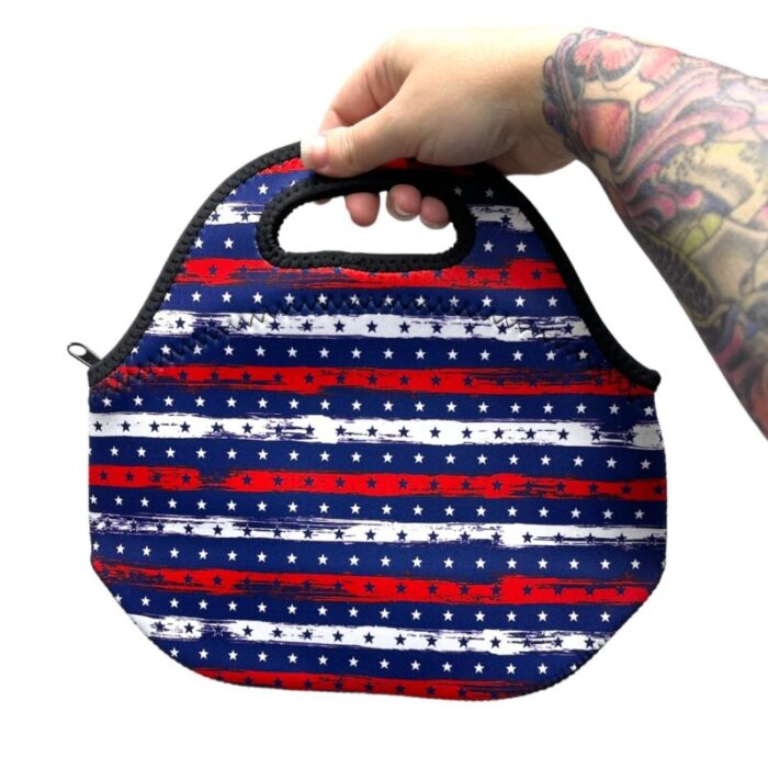 stars stripes lunch bag totedrink handlers 992678