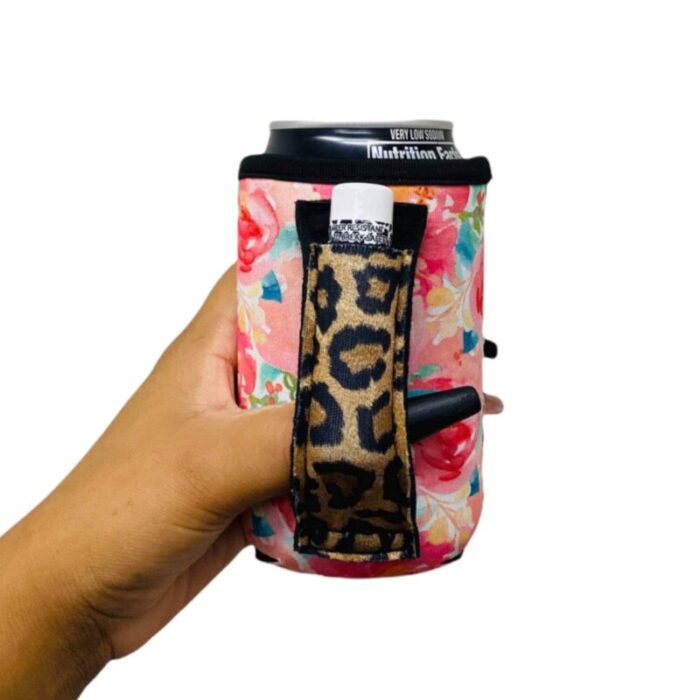 summer blooms w leopard 12oz regular can handlerdrink handlers 777620