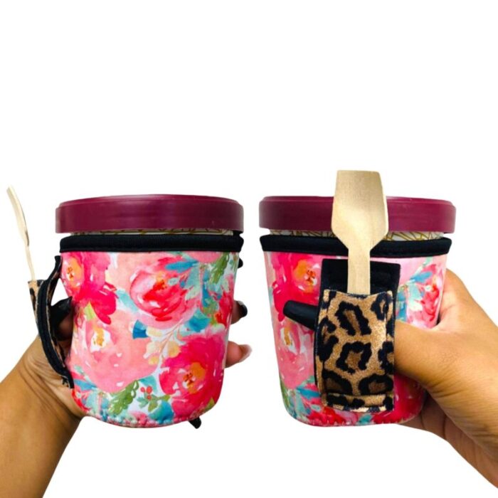 summer blooms w leopard pint size ice cream handlerdrink handlers 522230