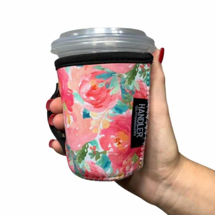 summer blooms w leopard small medium coffee handlerdrink handlers 694550