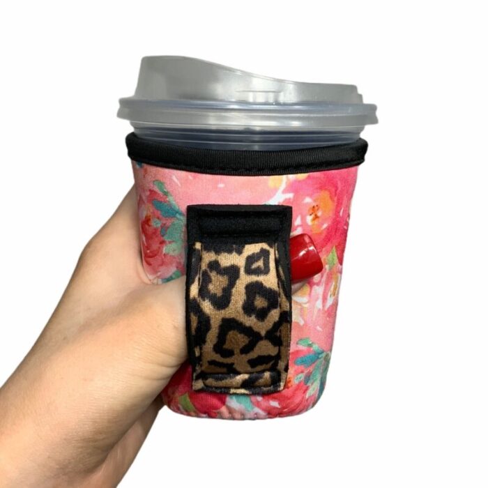 summer blooms w leopard small medium coffee handlerdrink handlers 966041