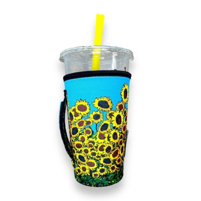 sunflowers 20oz large coffee tea tumbler handlerdrink handlers 762861