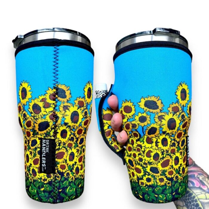 sunflowers 30oz tumbler handlerdrink handlers 915934