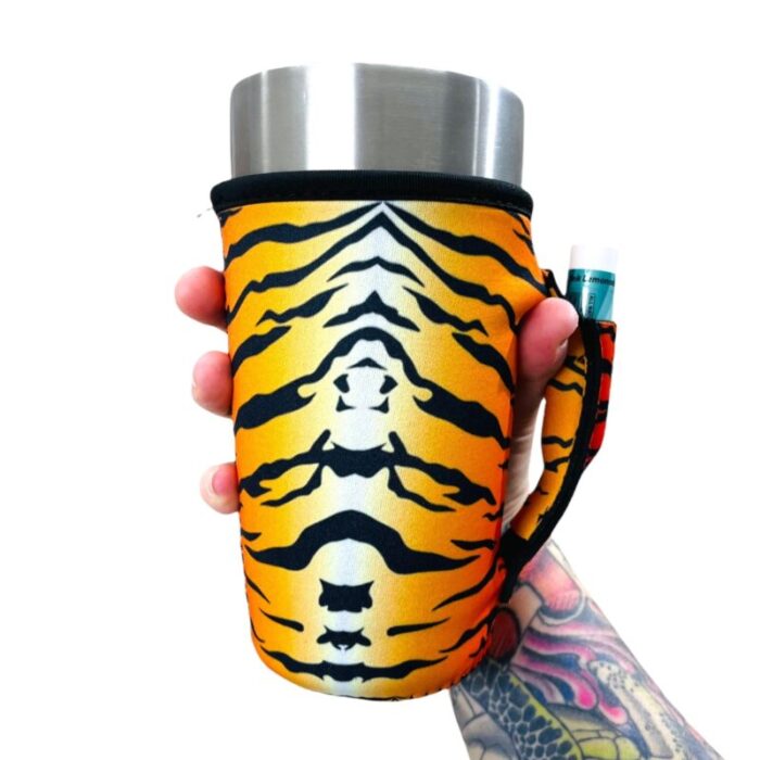 tiger stripes 20oz large coffee tea tumbler handlerdrink handlers 937500