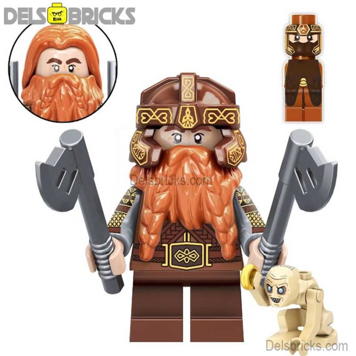 tv5077 gimli lotr delsbricks minifigures toys