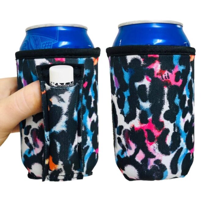 watercolor leopard 12oz regular can handlerdrink handlers 269981