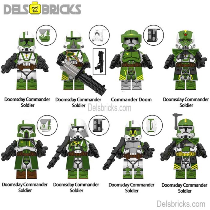 wm6125 doomsday squad set of 8 delsbricks minifigures toys