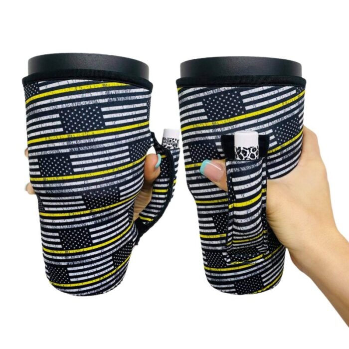 yellow line dispatcher 30oz tumbler handlerdrink handlers 806956