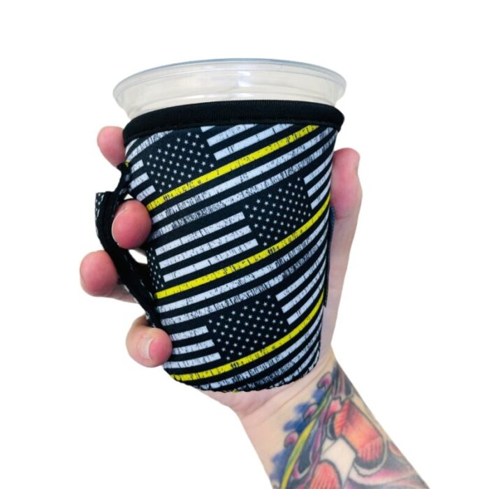 yellow line small medium coffee handlerdrink handlers 134449