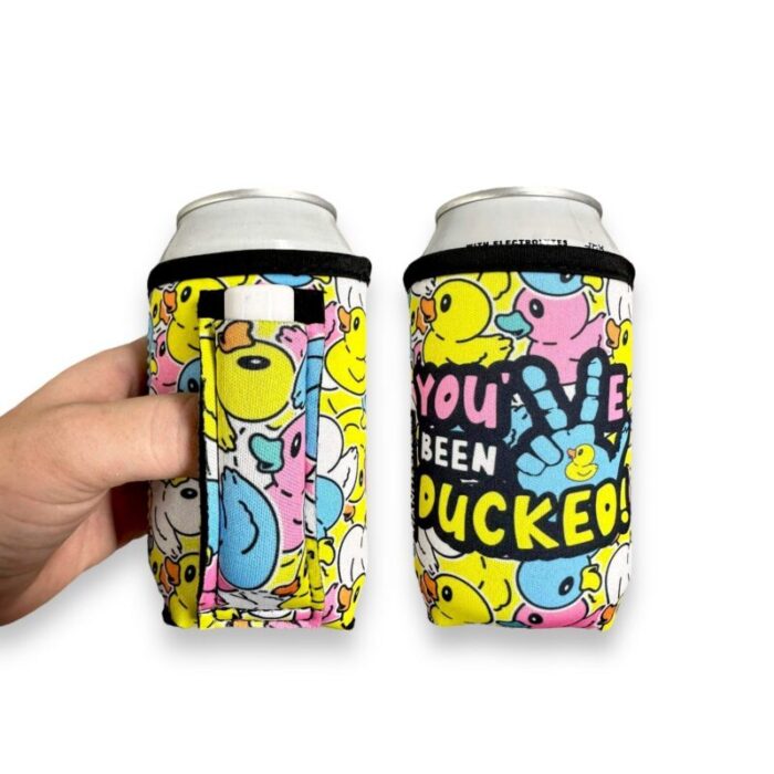 youve been ducked 12oz stubby can handlerdrink handlers 297950