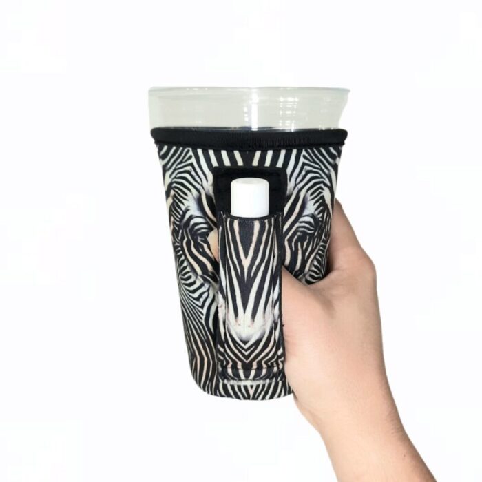 zebra 16oz pint glass tumbler tea grande coffee medium drinks handlerdrink handlers 112572