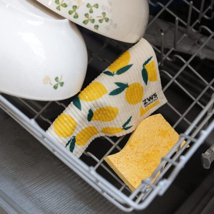 zws essentials zero waste sponge cloth swedish dish cloth paper towel replacement kitchen sponge 32157316251759